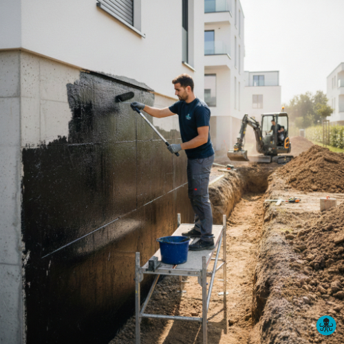 Professionelle Bauwerksabdichtung und Kellerschutz gegen Feuchtigkeit.